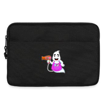Coiffeur Ghost Halloween - Sacoche pour ordinateur portable 13 pouces - noir - Devant