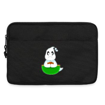 Poker fantôme d’Halloween - Sacoche pour ordinateur portable 13 pouces - noir - Devant