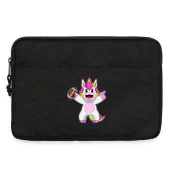 Licorne Football Américain Sports - Sacoche pour ordinateur portable 13 pouces - noir - Devant