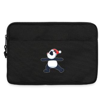 Panda Weihnachten Yoga - Laptoptasche 13" - Schwarz - Vorne