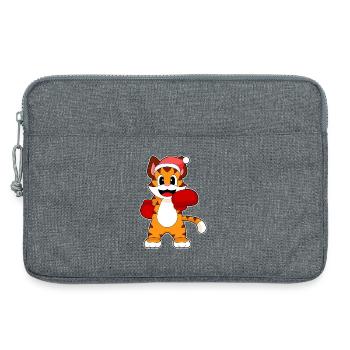 Boîtes de Noël Tigre - Sacoche pour ordinateur portable 13 pouces - gris chiné - Devant