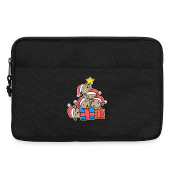 Kangaroo Kangaroos Christmas Tree Christmas - Laptop bag 13" - black - Front