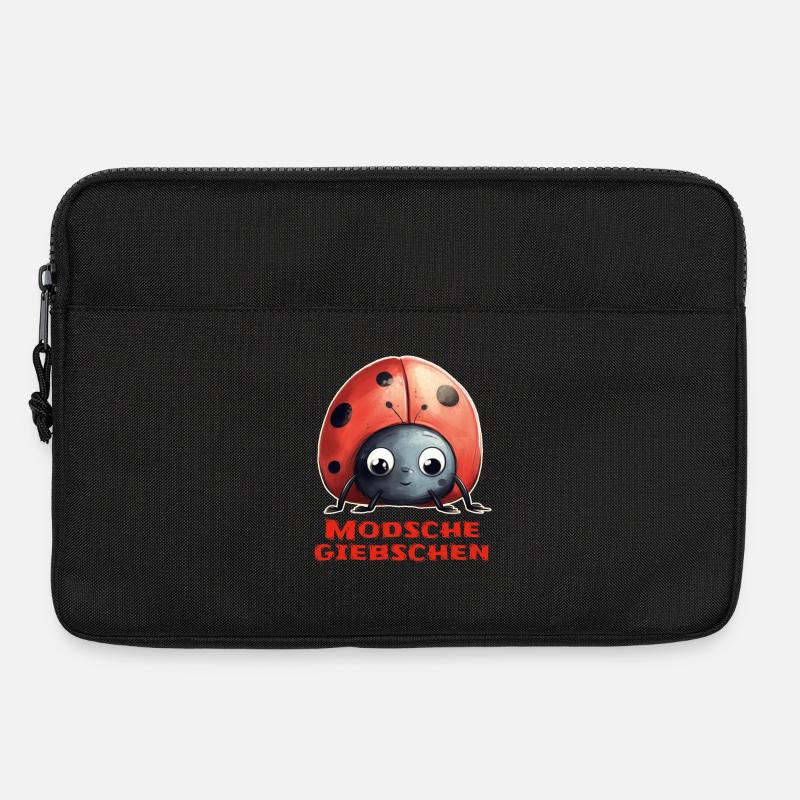 Modschegiebchen Marienkäfer - Laptoptasche 13" - Schwarz