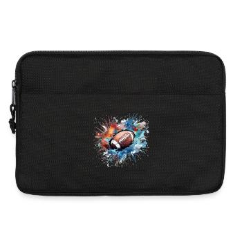 American Football Splash Farbexplosion - Laptoptasche 13" - Schwarz - Vorne