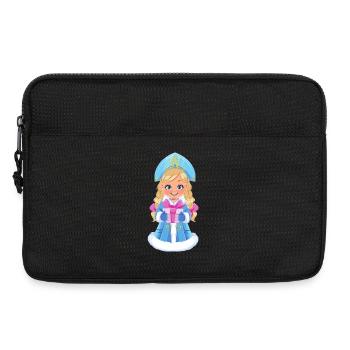 Ded Moroz Snegurotschka russischer Weihnachtsmann - Laptoptasche 13" - Schwarz - Vorne