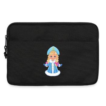 Ded Moroz Snegurotschka russischer Weihnachtsmann - Laptoptasche 13" - Schwarz - Vorne