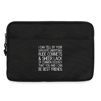 I can tell by your sarcastic undertones funny - Laptop bag 13" - black - Front