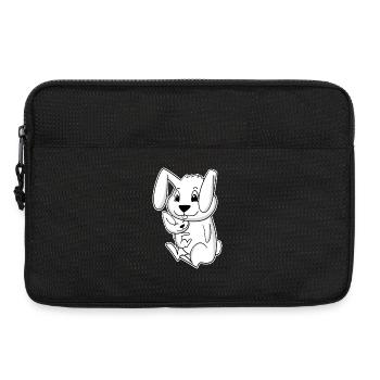 Bunny Family - Bunny with Baby - Laptop bag 13" - black - Front