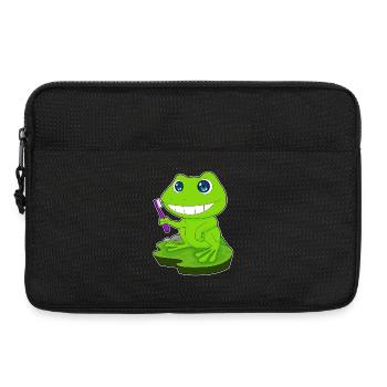 Frog Toothbrush - Laptop bag 13" - black - Front