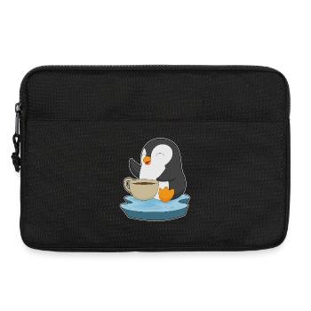 Tasse à café pingouin - Sacoche pour ordinateur portable 13 pouces - noir - Devant
