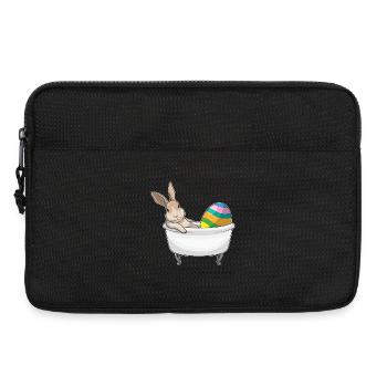 Baignoire de Pâques Bunny - Sacoche pour ordinateur portable 13 pouces - noir - Devant