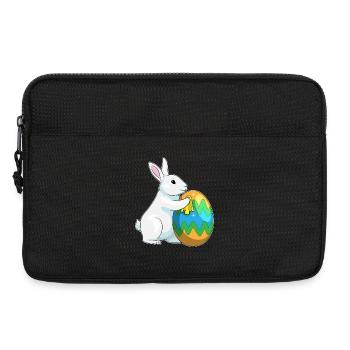 Nettoyage de Pâques Bunny - Sacoche pour ordinateur portable 13 pouces - noir - Devant
