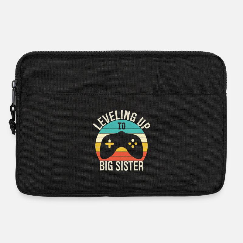 Auf dem Weg zur großen Schwester - Laptoptasche 13" - Schwarz