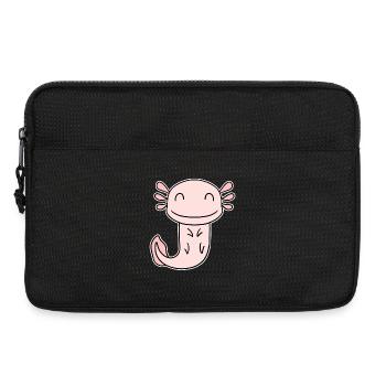 Axolotl Motif Kids Cute - Laptop bag 13" - black - Front