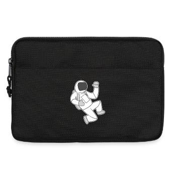 Astronaut Motif - Laptop bag 13" - black - Front