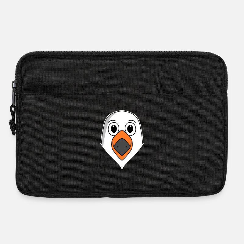 Möwe Tierkopf Tier Kopf Möwenkopf - Laptoptasche 13" - Schwarz