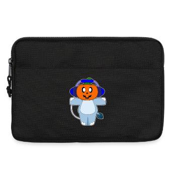 Nilpferd Halloween Musik - Laptoptasche 13" - Schwarz - Vorne