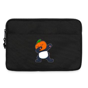 Danse hip-hop d’Halloween panda - Sacoche pour ordinateur portable 13 pouces - noir - Devant