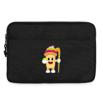 Cupcake Feldhockey Feldhockeyschläger - Laptoptasche 13" - Schwarz - Vorne