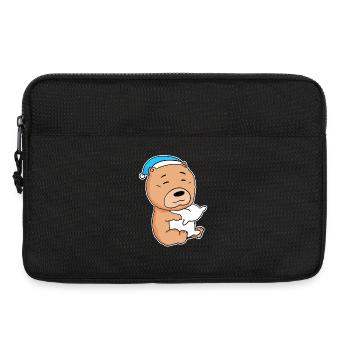Chow Chow Sleeping Fatigue Chien Race de chien - Sacoche pour ordinateur portable 13 pouces - noir - Devant