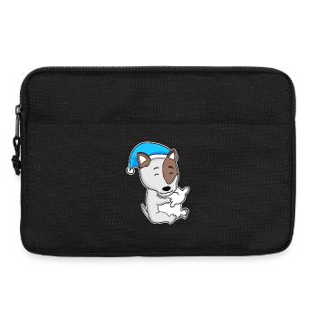 Bull Terrier Sleeping Fatigue Dog Dog Breed - Laptop bag 13" - black - Front
