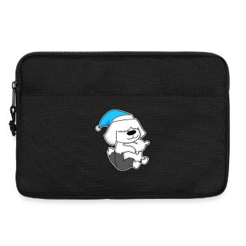 Dormir, Fatigue, Chien - Sacoche pour ordinateur portable 13 pouces - noir - Devant