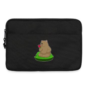 Bear Rose - Sacoche pour ordinateur portable 13 pouces - noir - Devant
