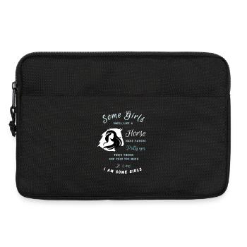 Humorous horse Instagram post - Laptop bag 13" - black - Front