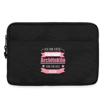 Lustiger Spruch für Architektin – Geschenkidee - Laptoptasche 13" - Schwarz - Vorne