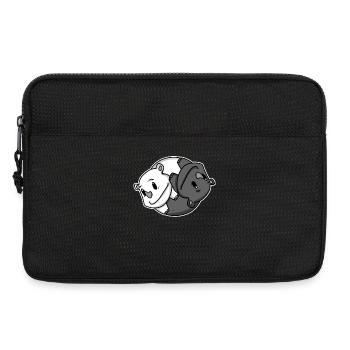Yin Yang Rhinoceros - Laptop bag 13" - black - Front