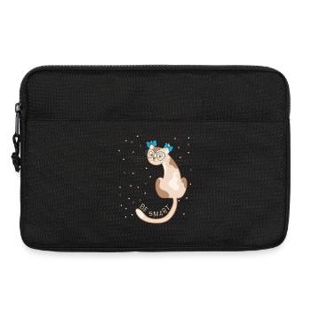 Chat, sois malin - Sacoche pour ordinateur portable 13 pouces - noir - Devant