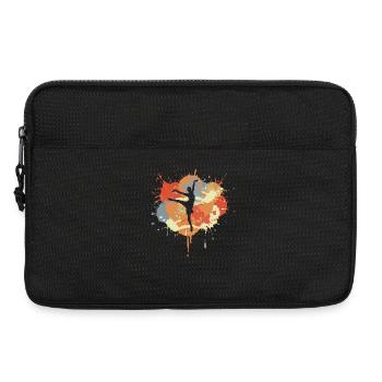 Ballet Dancer Drawing - Laptop bag 13" - black - Front