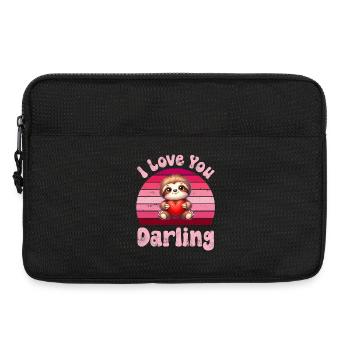 Sloth I Love You For Couples - Laptop bag 13" - black - Front