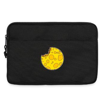 Circle Cheese Round - Laptop bag 13" - black - Front