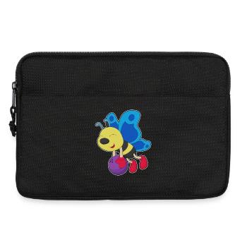 Schmetterling Bowling Bowlingkugel - Laptoptasche 13" - Schwarz - Vorne