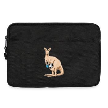 Kangaroo Goalkeeper Soccer - Laptop bag 13" - black - Front