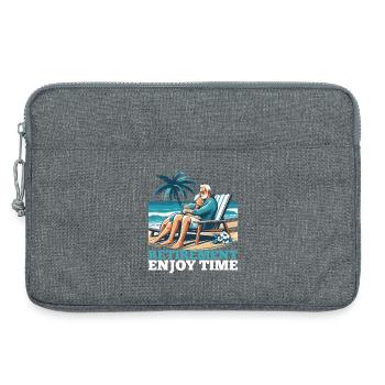 Retraite Retraite Temps Profiter Cadeau - Sacoche pour ordinateur portable 13 pouces - gris chiné - Devant