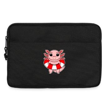 Axolotl Motif Sauveteur Enfants - Sacoche pour ordinateur portable 13 pouces - noir - Devant