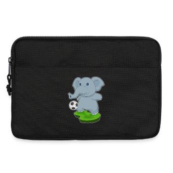 Éléphant Joueur De Football Sports De Football - Sacoche pour ordinateur portable 13 pouces - noir - Devant