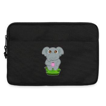 Elephant Coffee Mug - Laptop bag 13" - black - Front