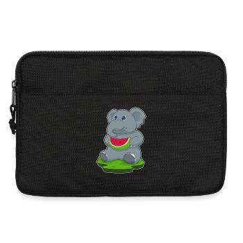 Elephant Watermelon - Laptop bag 13" - black - Front