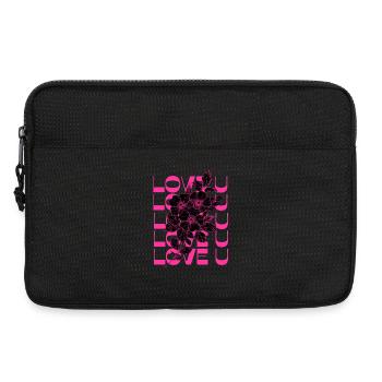 LOVE U PINK - Sacoche pour ordinateur portable 13 pouces - noir - Devant