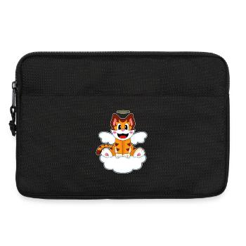 Tiger Engelsflügel - Laptoptasche 13" - Schwarz - Vorne