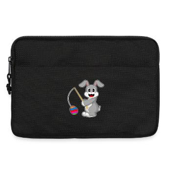 Pêche de Pâques au lapin - Sacoche pour ordinateur portable 13 pouces - noir - Devant
