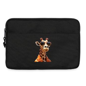 Giraffe, Wilderness, Safari, Africa, Wild Cute Giraffes - Laptop bag 13" - black - Front