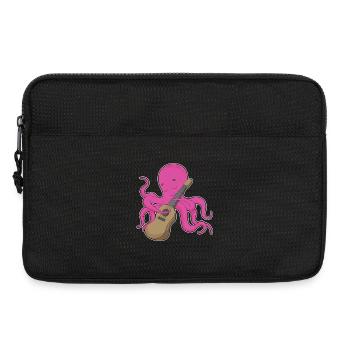 Octopus Musician Guitar Music - Laptop bag 13" - black - Front