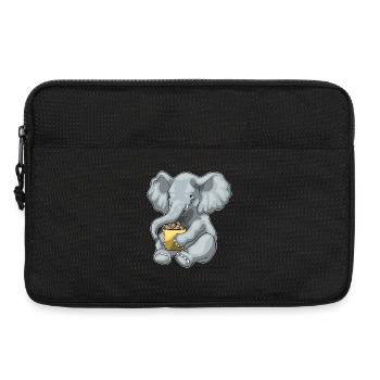 Cacahuètes éléphant - Sacoche pour ordinateur portable 13 pouces - noir - Devant