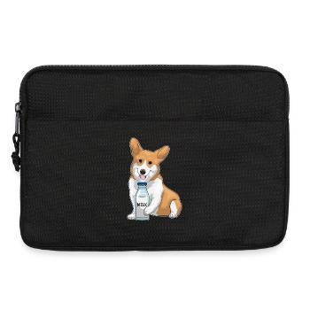 Corgi Milch - Laptoptasche 13" - Schwarz - Vorne