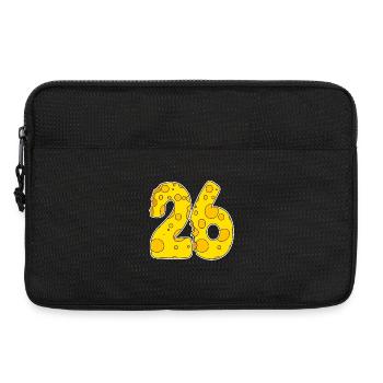 26 Jahre Lustig Käse - Laptoptasche 13" - Schwarz - Vorne