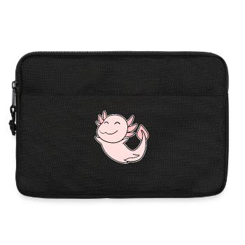 Axolotl Motif Kids - Laptop bag 13" - black - Front